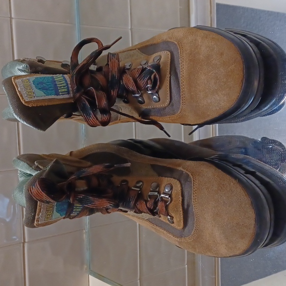 Tecnica  Leather Suede Brown  Everyday Chunky Ankle  Boots‎ 8.5 M